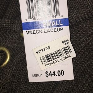 Olive green, lace up, slim fitting long sleeve!